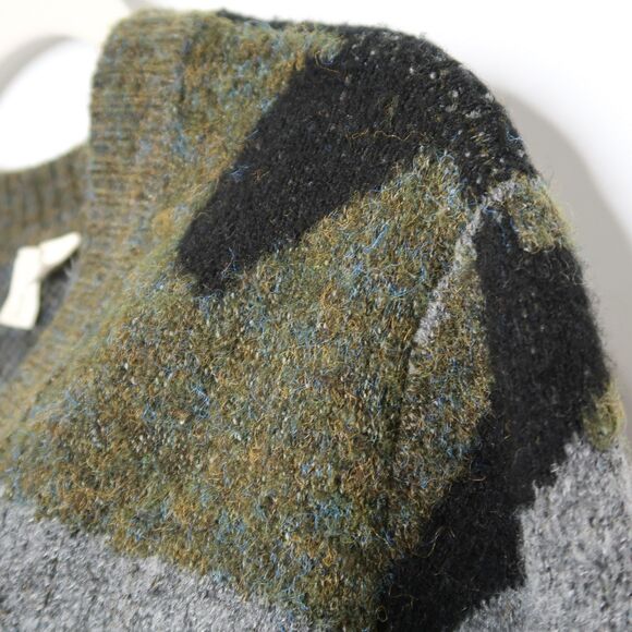 Moth Anthropologie Womens Open Front Cardigan Size XS Estilo Green‎ Camo Office - Picture 7 of 10